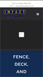 Mobile Screenshot of impactfenceanddeck.com