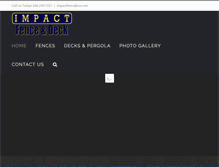 Tablet Screenshot of impactfenceanddeck.com